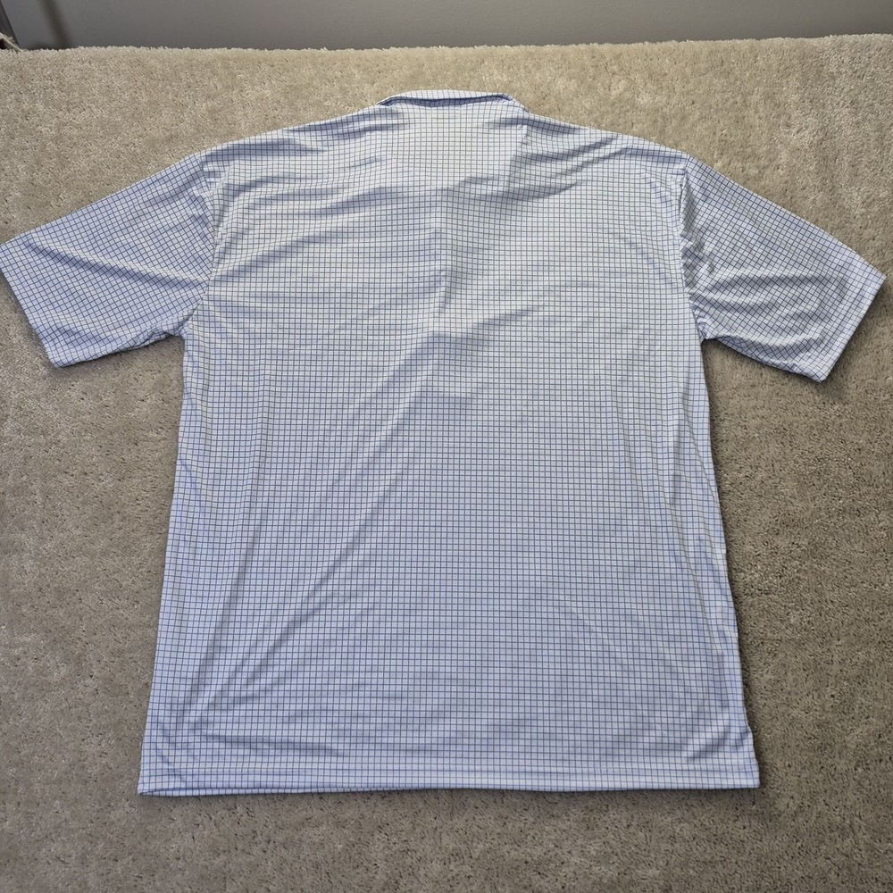 Collars and Co Dress Collar Polo Shirt Mens 4XL White Blue Performance Golf New - Picture 9 of 9